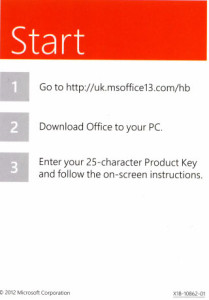 Gefälschte Office 2013 Keycard