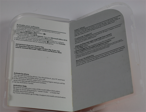 Bild: Böse Überraschung in der Verpackung - der Produktschlüssel fehlt