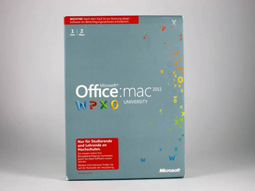 Bild: Microsoft Office for Mac 2011 University | © 2ndsoft GmbH